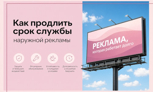 Как продлить срок службы наружной рекламы в  Новочеркасске