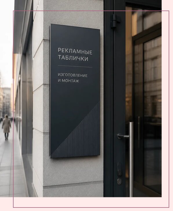 Рекламные таблички в Новочеркасске по цене от 4605 р. | Аванза-Нвч
