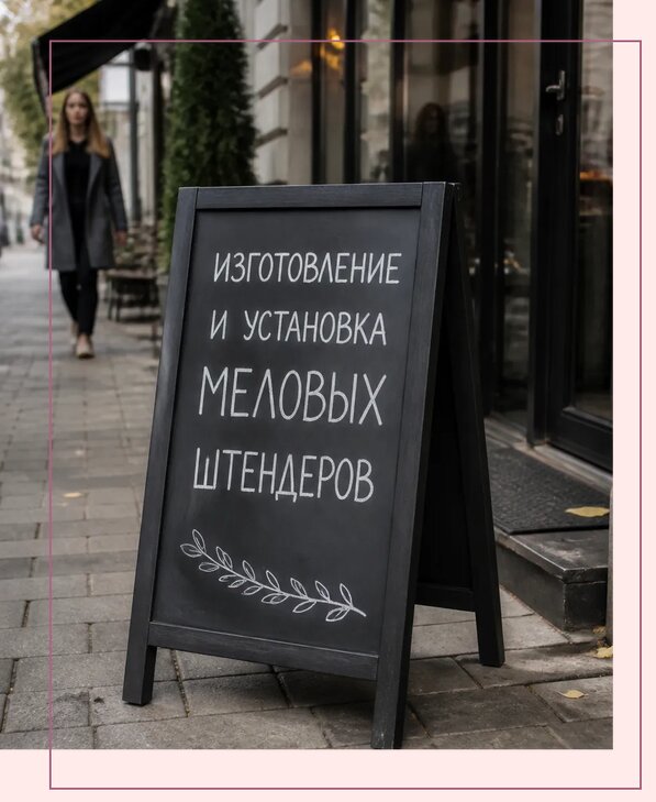 Меловые штендеры в Новочеркасске по цене от 6652 р. | Аванза-Нвч